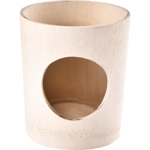 Pet Toys Hamster Pipe Tree Hole Nest Bamboo Nest For Hamster Guinea Pig Chinchilla Small Pet Supplies Hamster Rest Area