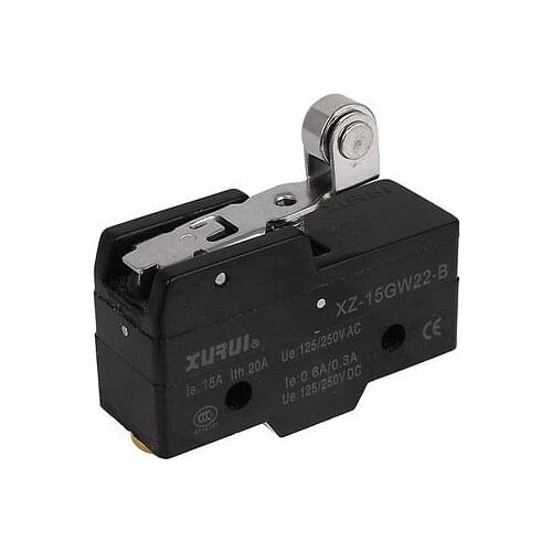 XZ15GW3-B Micro Limit Switch Short Roller Hinge Lever Arm SPDT Snap Action Home