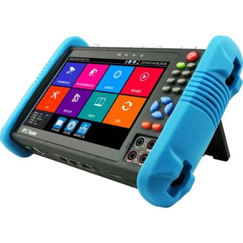 IP CCTV Camera Tester Monitor 4K H.264 8MP TVI CVI 8MP AHD SDI CVBS IP cable testing with TDR,Multimeter, tracer, POE