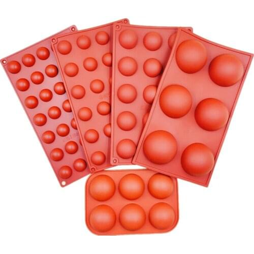 Round Shape Silicone Cake Mold Half Ball Sphere Mold For Chocolate Dessert Pudding Pastry Mould DIY Cake Decorating