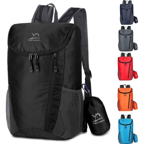 Lightweight Folding Backpack Portable Large Capacity Foldable Shoulders Bag for Men Women Travel Hiking Camping Climbing Bags