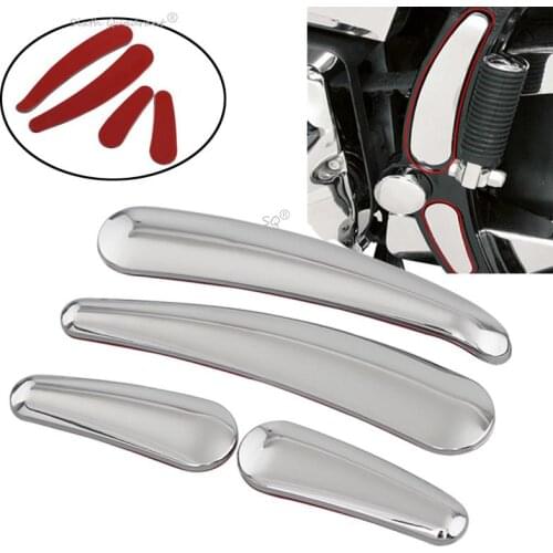 Motorcycle Chrome 3D Curved Swingarm Frame Cover Insert For Harley Softail Heritage Springer Deluxe Bad Boy Fat Boy FLSTF