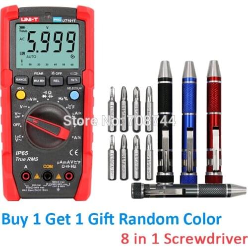 UNI-T Multimeter UT191T LCD Automotive Handheld Multimeter AC/DC Voltmeter Tester Multi-Meter With DWELL RPM Multimetro Unit