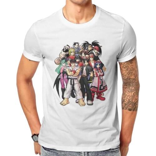 Men Clothing The King of Fighters Rugal Bernstein Terry Fighting Games TShirt Red T-Shirt Millennium Men Fashion Short Sleeve