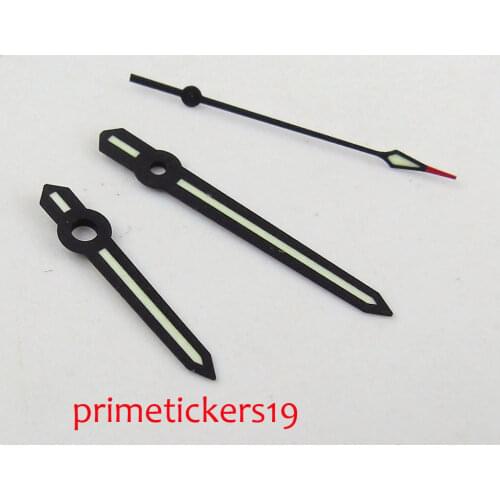 New arrival black green hands fit for 8205 8215 821A movement mens watch hands 40