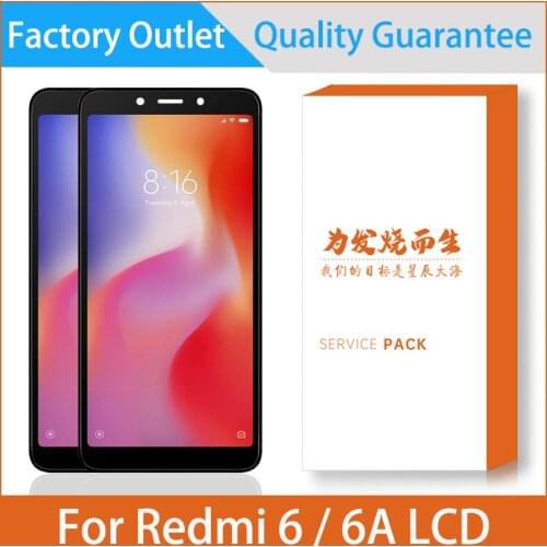 5.45'' LCD Display For Xiaomi Redmi 6 Redmi 6A LCD Display Touch Screen Digitizer Assembly Repair Replacement Parts With Frame
