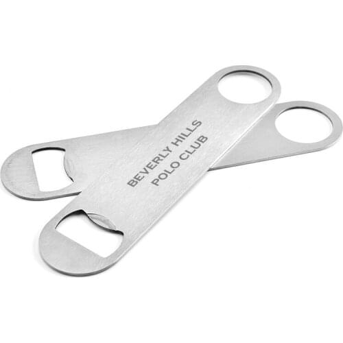 Professional Stainless Steel Beer Bottle Opener Personalized Bar Blade Bottle Speed Cap Opener Custom Engraved with Text & Logo