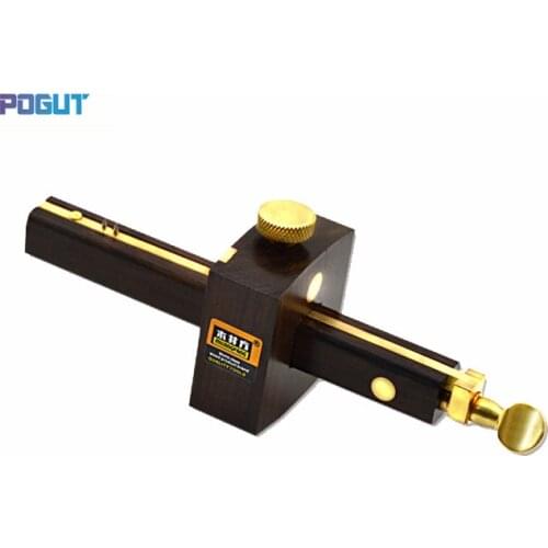 Luxury British Indonesia Ebony+Pure Copper Wearproof Carpenter Woodworking Tool 8INCH Screw Cutting Gauge Mark Scraper Scribers