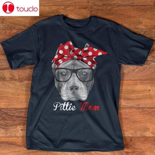 Pittie Mom Shirt For Pitbull Dog Lovers-Mothers Day Gift Unisex Women Men Tee Shirt