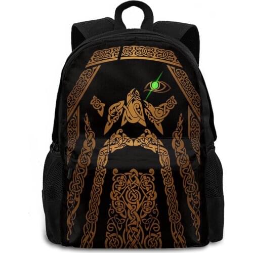 Viking Design Large Capacity Backpack for School Travelling Business 15in Laptop Bag Boys Back to School Backpacks