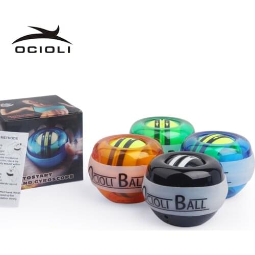 OCIOLI Wrist Gyro Ball Gyroscope Force Power Ball Strengthener Muscle Relax Training Pressure Exerciser Fitness