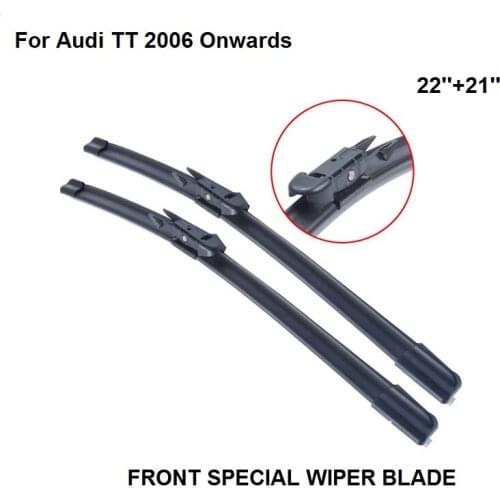 Wiper Blade For Audi TT 2006 -2014 22''+21'' High Quality Natural Rubber Clean Front Windshield