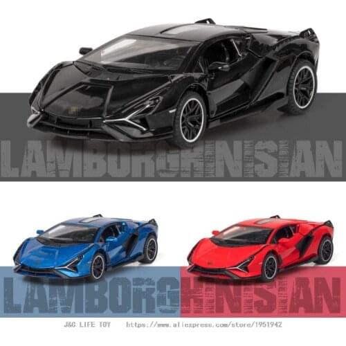 SIAN FKP37 1:32 Alloy Sports Car Model Diecast Sound Light Super Racing Lifting Tail Car Wheels Toys For Children Christmas gift