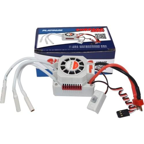 SURPASS HOBBY Platinum 45A 60A Waterproof ESC for 1/10 1/12 1/14 RC Car Truck Model Toys