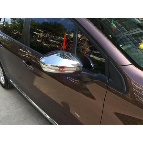 High-quality ABS Chrome rearview mirror decoration cover anti-rub protection car accessories For Citroen C5 2014-2016