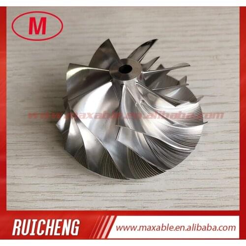 GT15-25 49.15/63.00mm 7+7 blades high performance turbo milling/aluminum 2618/billet compressor wheel