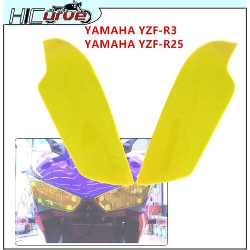 For YAMAHA YZF R3 R25 YZFR3 YZFR25 2015 2016 2017 2018 Motorcycle Front Headlight Screen Guard Lens Cover Shield Protector