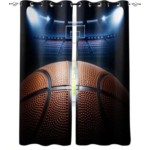 Basketball Arena Ball Stadium Blackout Curtains For Living Room Bedroom Window Treatment Blinds Drapes Kitchen Curtains