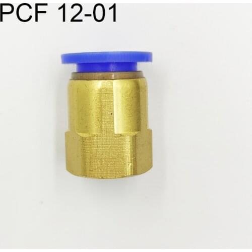 10Pcs Pneumatic Female Straight Air Fittings 12mm Tube Push In 1/8" Quick Connector PCF 12-01
