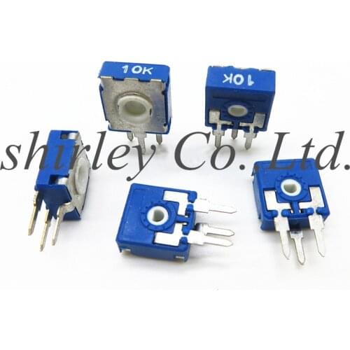 100% new Original Adjustable Resistor CA9 Vertical D-Shaped 10K PT10 Spain Potentiometer switch