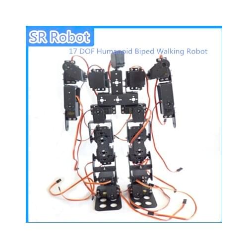17 DOF Humanoid Biped Walking Robot Aluminum Alloy Bracket High Torque Servo For DIY Robot,Demo,Programming,Teaching RC Toy