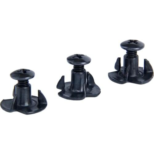 3pcs Chicago Screw Cross Head with T-Nut 3 Prong style Fastening Hareware DIY Spare Parts