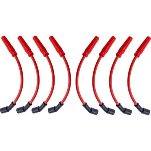 8Pcs 10.5mm Spark Plug Wires For Chevy For GMC Sierra 4.3L-6.2L 32819 2013-2007