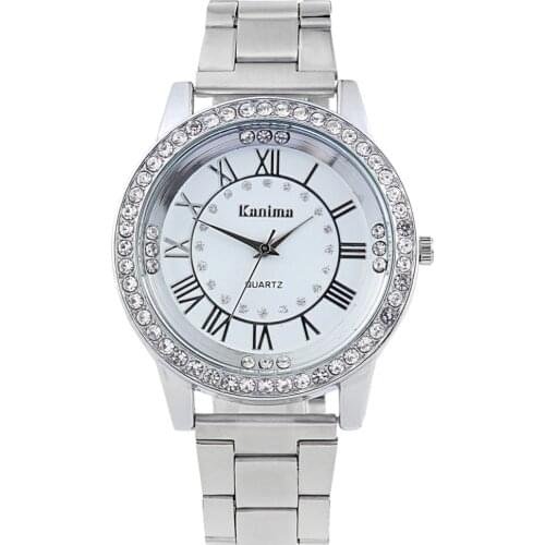 New Luxury Brand Crystal Polygon Mirror Dial Quartz Watch Women Stainless Steel Watches men Relogio Feminino Ladies Wrist Watch