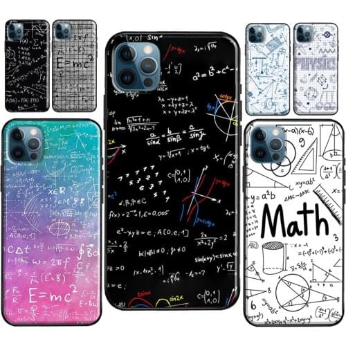 Physics Math Formula Equation Case For iPhone 12 Pro Max mini XR X XS 6S 7 8 Plus SE 2020 For iPhone 11 Pro Max Coque