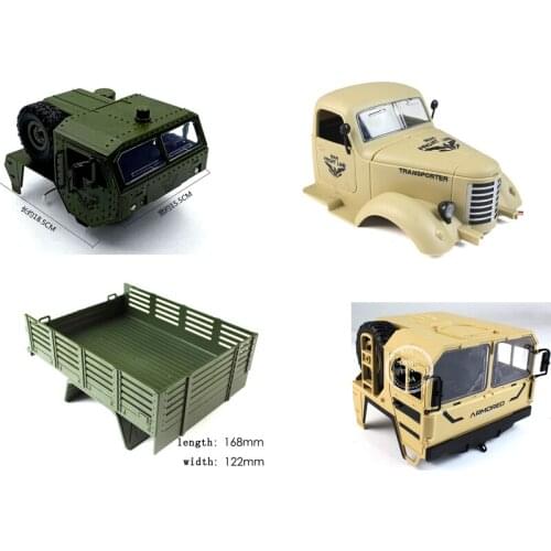 Truck Head/Body for 1/16 DIY JJRC Military Truck WPL 6WD RC Model War Front Line D866