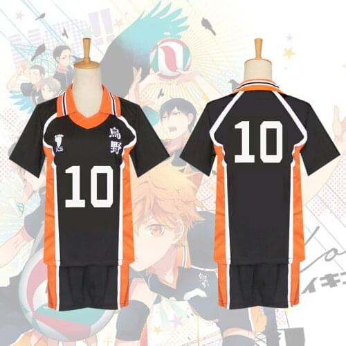 Halloween Haikyuu Karasuno High Cosplay Jersey Tobio Kageyama Hinata Shyouyou Nishinoya Yuu Sportswear Uniform Carnival Costume