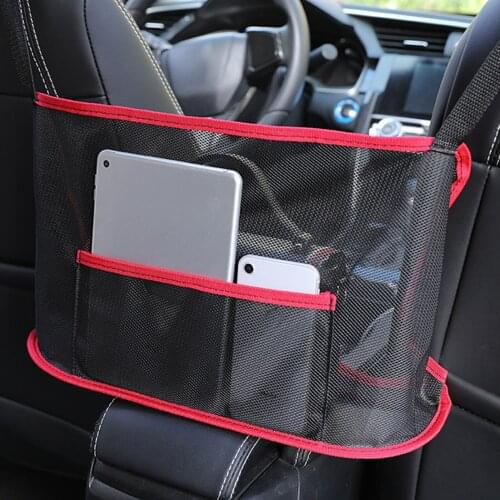Car Net Pocket Handbag Holder Car Seat Storage Bag Large Capacity Bag for Purse Storage Phone