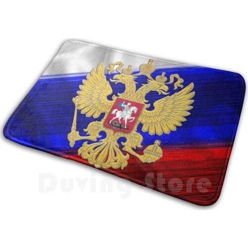 Russian Flag Mat Rug Carpet Anti-Slip Floor Mats Bedroom Russian Flag Russian Coat Of Arms Russian Imperial Eagle Imperial