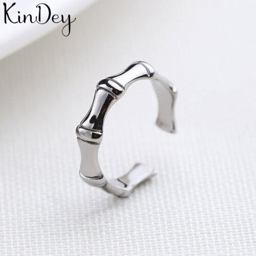 Summer Bohemian Ethnic Bamboo Ring For Women Female Fashion Finger Rings Korean Rings Girl Party Gift Gothic Jewelry