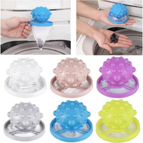 Reusable Hair Removal Catcher Filter Mesh Pouch Cleaning Balls Bag Dirty Fiber Collector Washing Machine Laundry Balls Discs