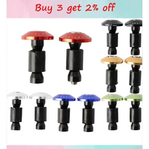 Motorcycle Dirt Bike CNC Handlebar Grips Slider Cap Plug Aluminum Bar End Accessories