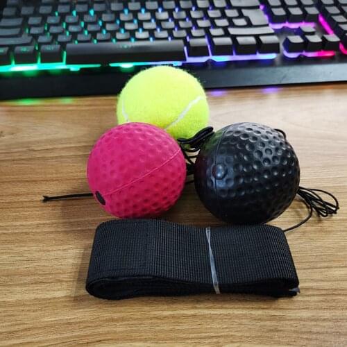 Head Boxing Reaction Ball Boxing Speed Ball training Ball 6.3cm Diameter Rubber Ball PU Foam Ball Tennis Ball