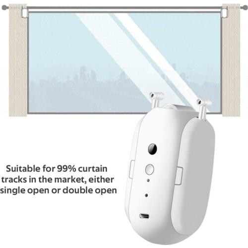 No need to install Automatic curtain machine Bluetooth link Track-free installation Smart curtain robot