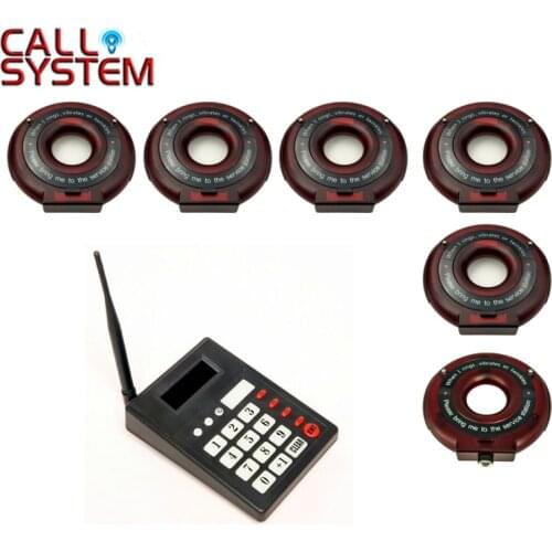 1 keyboard transmitter 5 Coaster Pagers Wireless Pager Queuing System Call Button Restaurant Equipment