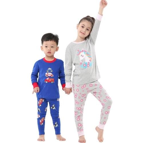 Boys Animal Cartoon Super Hero Printed Pajamas Children Christmas Pajama Sets for 2-8Years Pijama Nina Pyjamas Kids Sleepwear
