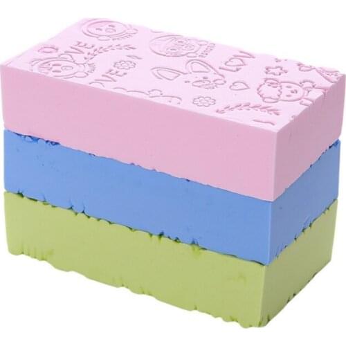 Hot Soft Bath Sponge Scrubber Body Cleaning Foam Shower Puff High Density Printed Body Exfoliating Sponge for Baby Adults
