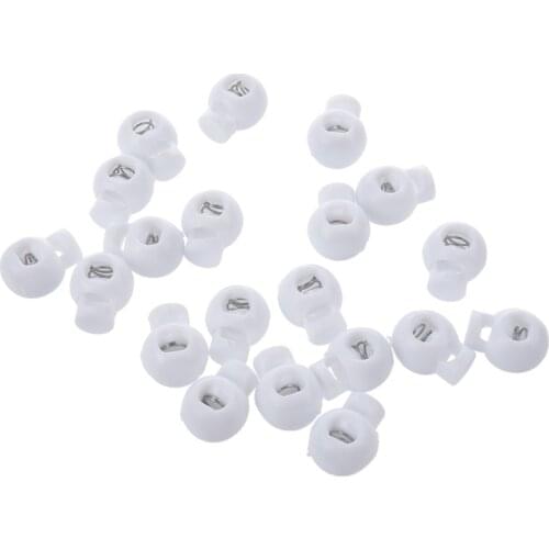 Lanyard Luggage Backpack Toggle Stop Barrel Cord Locks Ends 20 Pcs