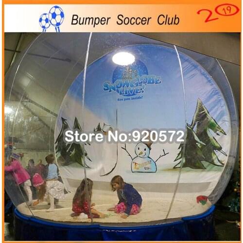 Christmas Decoration/giant snow globe/crystal transparent 2m/3m/4m inflatable christmas globe ball Free shipping to door