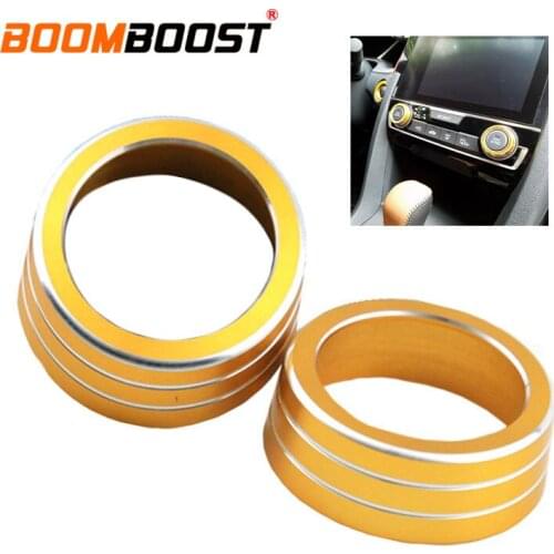 Hot sale car styling Air Conditioning heat control Switch knob AC Knob For Honda Civic 2016-2017 ten generation 2pcs/set