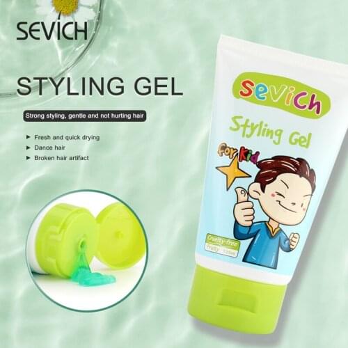 Sevich 125ml Fruit fragrance Fresh Kids Hair Gel Styling Gel for Kids All Natural Baby Hair Gel Medium-Strong Hold Not Greasy