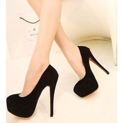 Shoes Woman High Heels Pumps 8-12cm Tacones Pointed Toe Stilettos Talon Femme Sexy Ladies Wedding Shoes Black Heels YA-78
