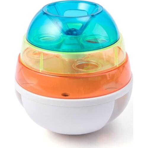 Pet Tumbler Leaking Food Toy Cat and Dog Puzzle Automatic Feeder Rainbow Ball