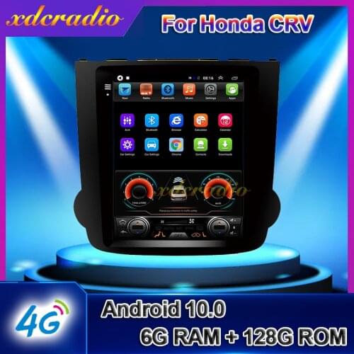 Xdcradio 10.4" Android 9.0 For Honda CRV CR-V Car Radio Automotivo Car DVD Multimedia Player Auto GPS Navigation 4G 2007 - 2012