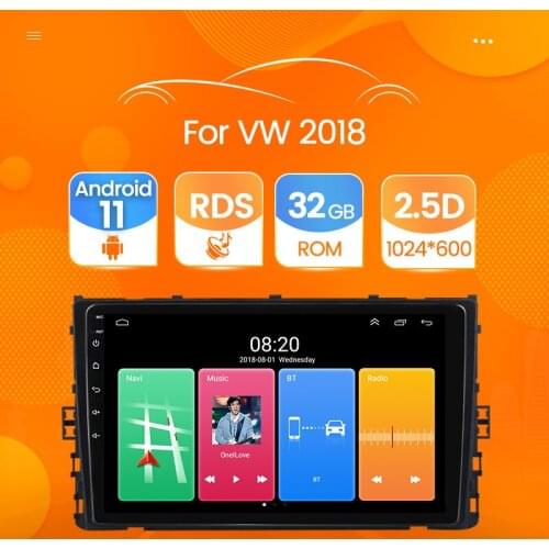2+32G Android 11 Car Radio Multimedia GPS Navi Player for VW 2018-2021 Car DVD For Golf 7 Tiguan L Passat B7 B8 CC Seat Skoda