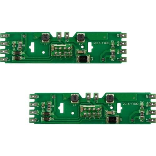 2pcs HO Scale 1/87 Model Train Power Distribution Board PCB010 With Status LEDs for DC and AC Voltage Railway